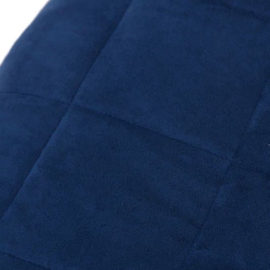 vidaXL Slaapcomfort - Verzwaringsdeken - Verzwaringsdeken 152x203 cm 7 kg stof blauw - Slaaphouding - Stressreductie - Blauwe Deken