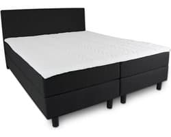 Boxspring Serenity - 140x220 Compleet - Zwart Glad - AVV Matrassen
