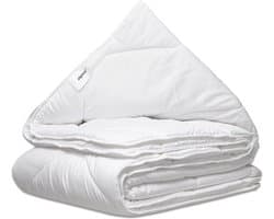 alpina Dekbed 240x200/220 cm - 4 Seizoenen Dekbed 2 Persoons - Machine Wasbaar bij 40 Graden - Sneldrogend en Ademend Materiaal - Zomer- en Winterdekbed - Polyester - Wit