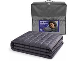 Comfeur Verzwaringsdeken 9 kg – 150x210 cm – Weighted Blanket – Zwaartedeken voor Volwassenen – Verzwaarde Deken OEKO-TEX - 4 Seizoenen – Grijs