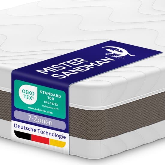 Premium Matras 160 x 200 cm - Hoogte 24cm - Pocketvering matras 160x200 met 7 zones - Ergonomisch – Gemiddeld - Tweepersoons