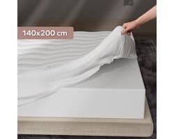 CozySense® Topper 140x200 - Topmatras - Topdekmatras - 3 Comfortlagen - Ademend Eierdoos Gel-Infused Traagschuim - 3 cm - 360° Hold Elastieken