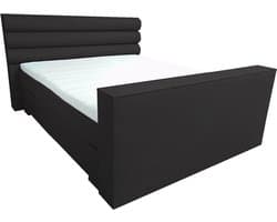 Slaaploods.nl Romance Plus - Complete Boxspring met TV Lift - t/m 43 inch - 140x200 cm - Zwart