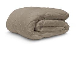 Easy Dekbed Tufted Curve - Taupe - 200x200 cm