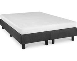 Bed4less Boxspring 140 x 200 cm - Met Matras - Tweepersoons - Zwart