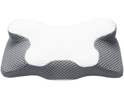 STILVORA Hoofdkussens - Traagschuim Kussen - Ergonomisch Hoofdkussen - Neck Support Kussen - Slaap Kussen - Grijs