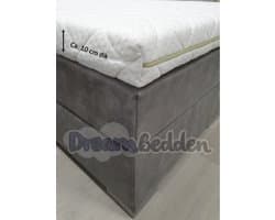 Topdekmatras - Topper 130x210 - HR60 koudschuim - Bamboo - 10 cm dik - Medium/stevig