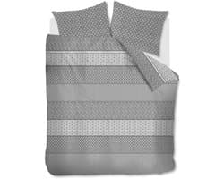 Rivièra Maison - Marley dekbedovertrek - Tweepersoons - 200x200/220 cm - Grijs