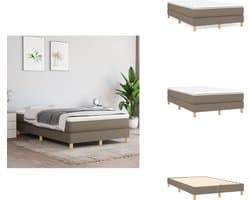 vidaXL Bedframe - Bedframe - Bed - Slaapmeubel - Bedframe zonder matras 120x200 cm stof taupe