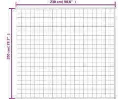 vidaXL Verzwaringsdeken 200x230 cm - 13 kg - Blauw Slaapdeken - Verzwaringsdeken - Weighted Blanket - Comfortabele Deken - Drukkend Kussen