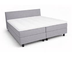 Boxspring Ayla Royal - 160x220 Compleet - Grijs Glad - Ayla Matrassen - 2 persoons