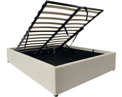 CALICOSY - Opbergbed 140x190 cm bekleed met fluweel - ROMY