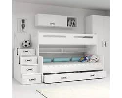 BMS MAX 3 - Bunk Bed - 120x200 - Jeugd - Wit