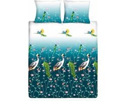 Ten Cate Dekbedovertrek - Dekbedovertrek 200 x 200 tweepersoons - Dekbedovertrekken - Dekbedovertrek 200x220 - Marit Blauw