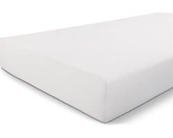Walra Hoeslaken Jersey Stretch - 180x200/210 - 100% Katoen - Wit