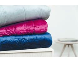 Cura of Sweden - Verzwaringsdeken -  Cura Minky Grey 140x200 - 6kg - voor op de bank