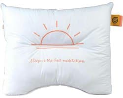 Gilder Ergonomisch kussen - White Effen Perkalkatoen - 60 x 60 cm - Anti-allergisch/Hotelkwaliteit/Luchtdoorlatend/Machinewasbaar - HKG4852-60 x 60 cm