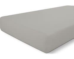 Byrklund Hoeslaken Bed Basics Cotton - 180x200 - 100% Katoen - Licht Grijs