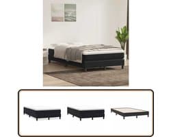 vidaXL Boxspring zonder matras fluweel zwart 120x220 cm