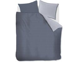 Riviera Maison Twisted dekbedovertrek - Lits-Jumeaux XL - 260x200/220 - Blauw