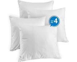 Set Kussens - 4 Stuks - Hotel Comfort - Hypoallergeen Gecertificeerd - 60x60 cm - Wit