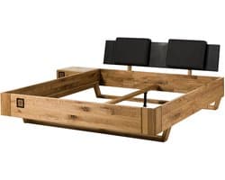 MASSIVMOEBEL24.DE bed KITZBÜHEL #164 natuur 140 x 200 cm