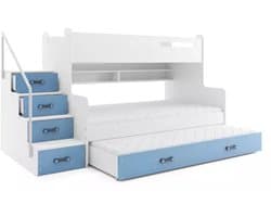 BMS MAX 3 - Triple Jeugdbed - 120x200 cm - Blauw