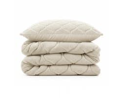 Sleeptime 2 in 1 Teddy Premium Dekbed zonder Overtrek - Dekbed Inclusief Slopen - 140 x 200 cm - Beige