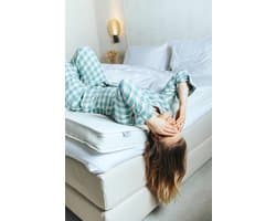 Topper 180x200 cm – Medium Harde Matrastopper – Hypoallergeen en Wasbaar – Extra Comfort en Ondersteuning voor een Betere Nachtrust