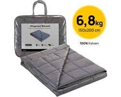 Kustaa Verzwaringsdeken 7 kg - Weighted Blanket - Zwaarte - Verzwaarde Deken - 4 Seizoens - Grijs