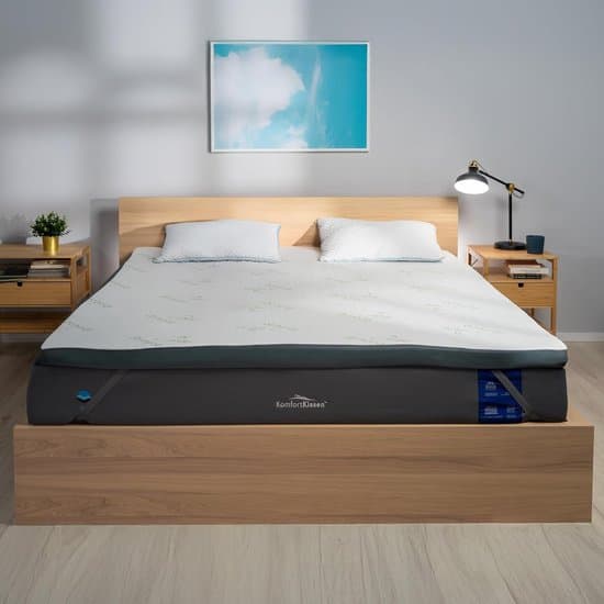 Matras Topper - Extra Slaapcomfort - Verbeter Matras - Gecoat Traagschuim - 180x200 cm - Beige