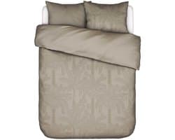 Essenza Palma Dekbedovertrek Taupe - Tweepersoons – 200x200/220 cm