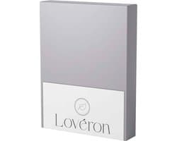 Lovéron - Katoen - Hoeslaken - Tweepersoons - 140x200 cm - Grijs