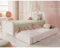 Romantic twijfelaar meisjes bed 200 x 120 cm