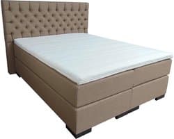 Slaaploods.nl Princess - Elektrische Boxspring inclusief matras - 140x220 cm - Beige/Zand