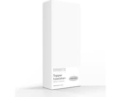 Romanette Topper Hoeslaken Hoge hoek Wit 100% Katoen Twijfelaar 120x200