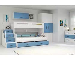 BMS MAX 3 - Bunk Bed - 120x200 cm - Jeugd - Blauw