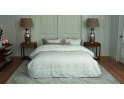 Rivièra Maison Ornaments dekbedovertrek - Lits-Jumeaux - 240 x 200/220 cm - Zand