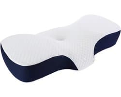 Hoofdkussen Memory Foam – Orthopedisch & Ergonomisch kussen - Geschikt voor rug-, zij- en buikslapers - Traagschuim - Wit