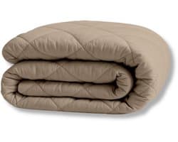 Y-NOT Dreambed Original All Year Taupe 200x220 - Tweepersoonsdekbed - Dekbed Zonder Overtrek - Wasbaar Hoesloos Dekbed - 30 dagen proefslapen - Bedrukt dekbed - Dekbed met vaste overtrek