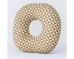 Magnico® Piercing Kussen - Donut kussen - Bruin-Wit - Comfortabel - Kussen met gat - Ringkussen - Oor - Oorkussen - Bevordert betere genezing – Hoogwaardig materiaal - Pasen - Moederdag - Cadeau