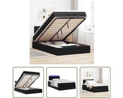 vidaXL Draaiend Gereedschap - Dynamische Sleutel - Ottoman bed met matras en LED's 120x200cm fluweel zwart - Sleutelsysteem - Torque Wrench - Koppelwrenches