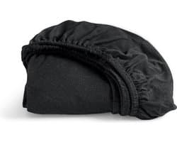 Cinderella hoeslaken - 180x200/210cm - Jersey - Zwart - tot 25 cm matrashoogte