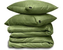 Dekbedovertrek Velvet Couture - Fluweel - Dekbedovertrek - 240x200/220 cm - Tweepersoons - Groen - instopstrook - Fluweel Zacht - Afgewerkt met Drukknoopjes