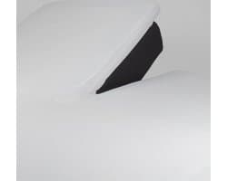 Splittopper Molton Hoeslaken Voor Topper katoen-stretch-160x200cm-Rondom Elastiek-15cm Hoekhoogte-Wit