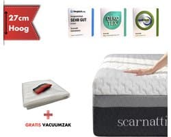 Premium Matras 140x200 - Bamboe Tijk - 27cm Hoog - 140 x 200 cm - Logeermatrassen - Matrassen 2in1 Koudschuim en Traagschuim