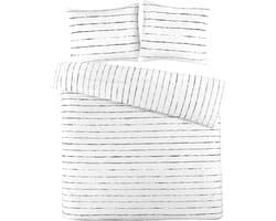 Day Dream Romy - Dekbedovertrek - Tweepersoons - 200x200/220 cm - Wit/Zwart