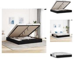 vidaXL - Ottoman - bedframe - zonder - matras - 160x200 - cm - fluweel - zwart