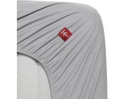 Beddinghouse Percale katoen - Topper Hoeslaken - 160x200 - Licht grijs