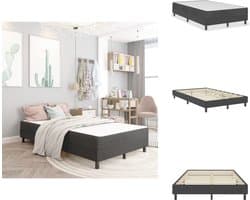 vidaXL Boxspring - Boxsprings - Boxspringbed - Boxspringbedden - Boxspring stof donkergrijs 120x200 cm